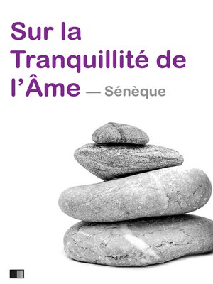 cover image of Sur la tranquillité de l'âme